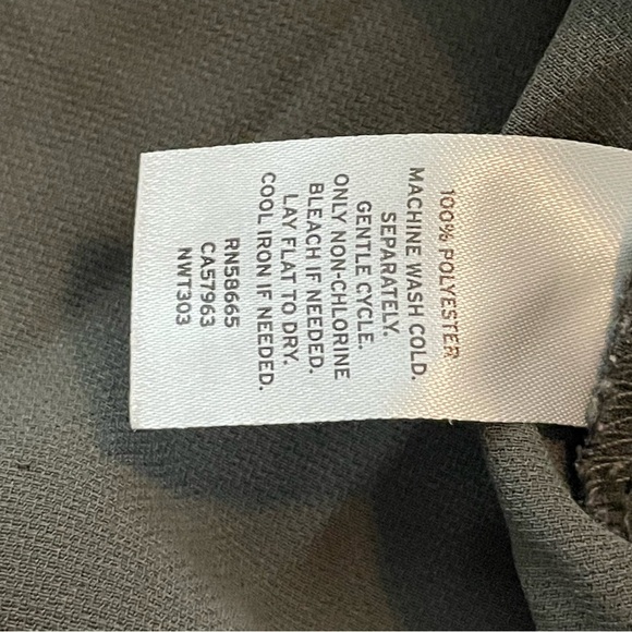 14th & Union Olive Relaxed Tie Detail Sleeveless Tank Top - Picture 6 of 6